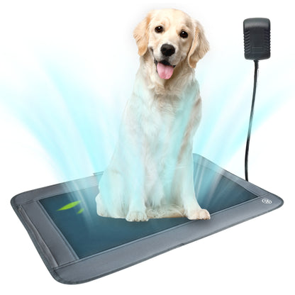 Electric Dog Cooling Mat,3 Airflow Levels,Cooling Mat for Dogs,Non-Slip & Auto Power Off,Dog Cooling Pad with Chew Resistant Cord-24 x 18 Inches,No Water or Refrigeration Needed