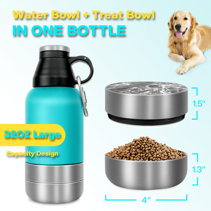 HOMCOLORFUL 32oz Dog Water Bottle Portable -HC-212