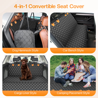 HOMCOLORFUL Dog Car Seat Cover for Back Seat -HC-213